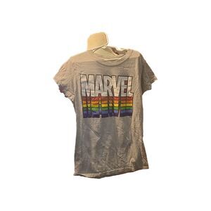 Marvel Rainbow Pride Juniors Sz Small Tee Shirt